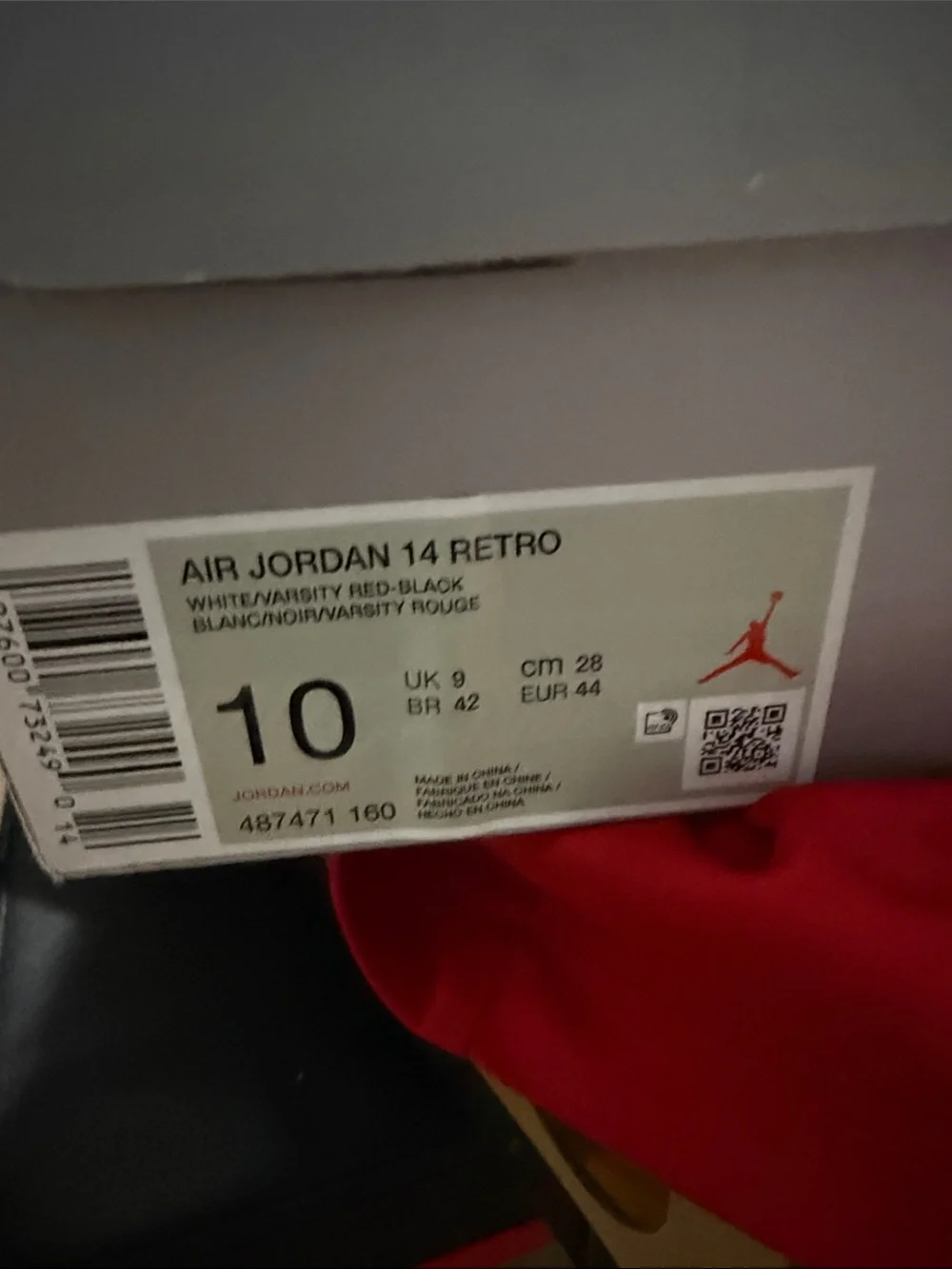 Jordan Air Jordan 14 Retro White/Varsity Red/Black